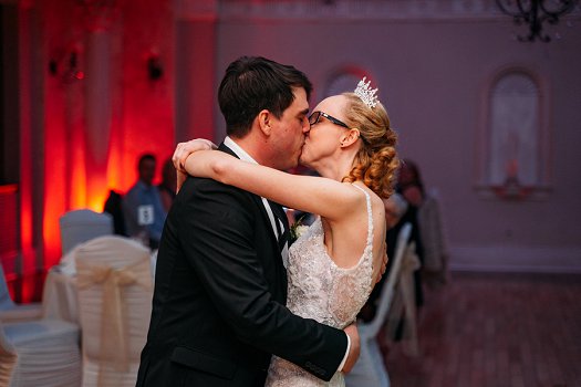 bride and groom dance